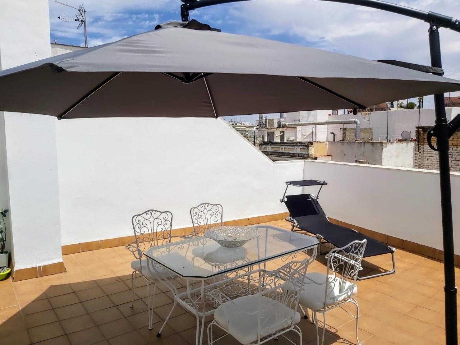 セビリアTriana Procurador Con Terraza Privadaアパートメント エクステリア 写真